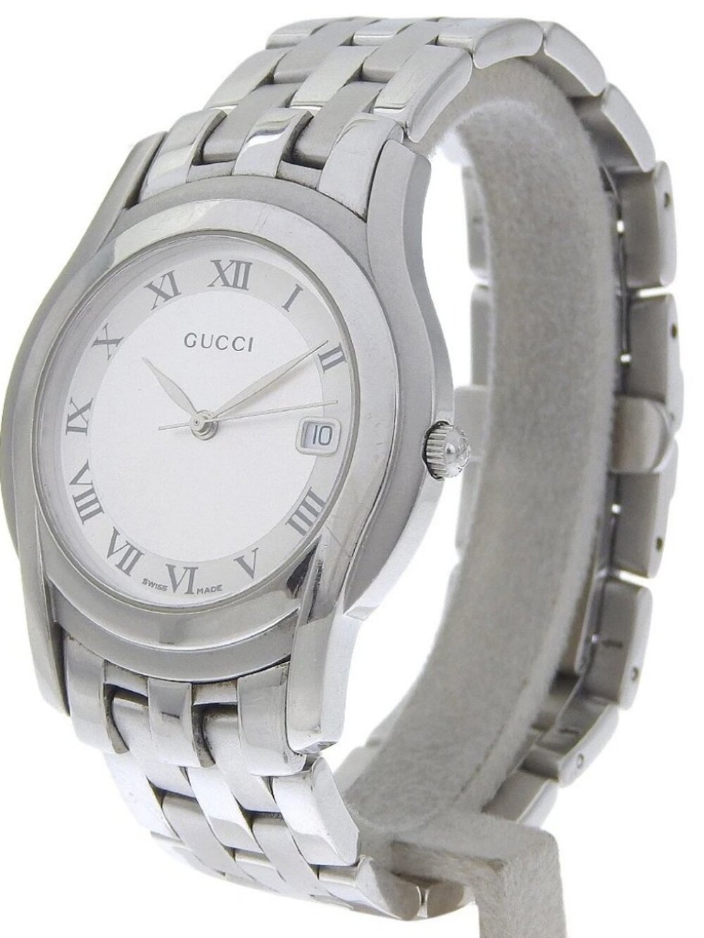 GUCCI G class Watches 5500M SilverDial Stainless Steel Quartz Analog displ...